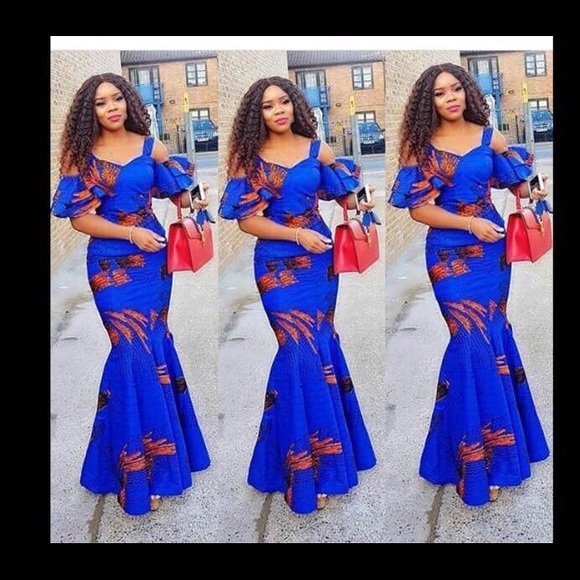 Dresses & Skirts - African print skirt and blouse.